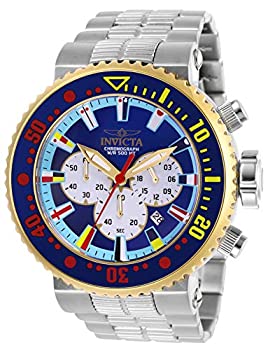 【中古】(未当て嵌める･未開封品)Invicta Men\u0027s Pro Diver Steel Bracelet \u0026 Case Quartz Blue Dial Analog Watch 27661