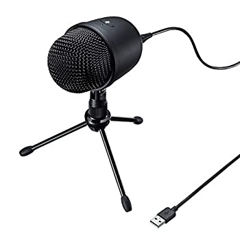 【中古】(未使用･未開封品)サンワサプライ レコーディングUSBマイク スタンド付き 単一指向性 Skype対応 ゲーム実況/動画投稿 MM-MCU04BK 6,831円
