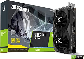 【中古】ZOTAC Gaming GeForce GTX 1660 6GB GDDR5 192ビットゲームグラフィックカード 超パウダーコンパクト ZT-T16600F-10L