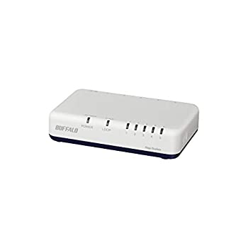 【中古】(未当て嵌める･未開封品)BUFFALO Giga相応う 可塑性物質筐体 ACワット数 5界面 LSW6-GT-5EPL/WH 白いこと スイッチングこしき ローコストモデル 飾り付け築き上げる相応う スイッチングハブ-ネットワーク機器