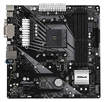 【中古】(未当て嵌める･未開封品)ASRock B450M PRO4-F ソケット AM4/ AMD Promontory B450/ DDR4/ Quad CrossFireX/ SATA3\u0026USB3.1/ M.2/ A\u0026GbE/MicroATX 母ちゃんゲーム盤