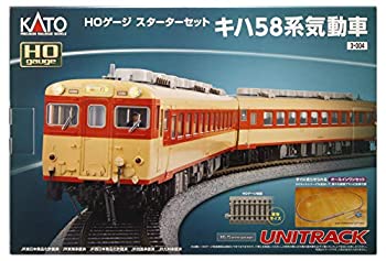 【中古】(未使用･未開封品)KATO HOゲージ HO スターターセット キハ58系気動車 3-004 鉄道模型 入門セット