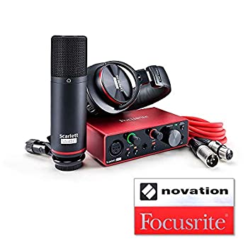 【中古】【非常に良い】Focusrite フォーカスライト オーディオインターフェイス 2イン/2アウト Scarlett Solo Studio Pack (3rd Gen) ステッカー付きセット 【国内正規