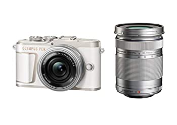 【中古】(未使用･未開封品)OLYMPUS ミラーレス一眼カメラ PEN E-PL10 EZダブルズームキット ホワイト