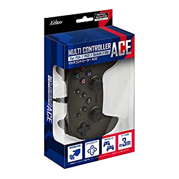 【中古】PS4/PS3/Switch/PC対応 マルチコントローラーAce メタルブラック|スカイマーケットプラス