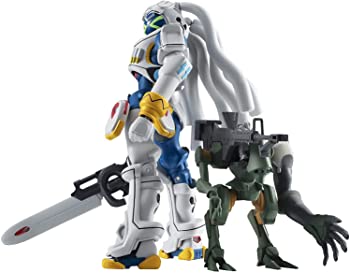 【中古】【非常に良い】ROBOT魂 OVERMAN キングゲイナー キングゲイナー&ガチコ 約130mm ABS&PVC&PET製 塗装済み可動フィギュア画像