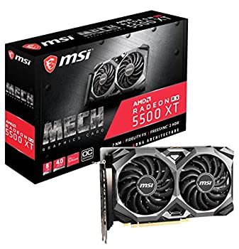 【中古】MSI RADEON RX 5500 XT MECH 8G OC グラフィクスゲーム盤 VD7156
