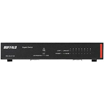 【中古】(未当て嵌める･未開封品)緩衝装置置き目 BS-GU2108 法人向け Giga相応う Layer2 アンマネージスイッチ 8界面