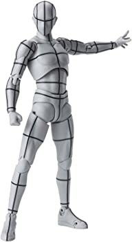 【中古】(未使用･未開封品)S.H.フィギュアーツ ボディくん -ワイヤーフレーム-(Gray Color Ver.) 約150mm PVC&ABS製 塗装済み可動フィギュア