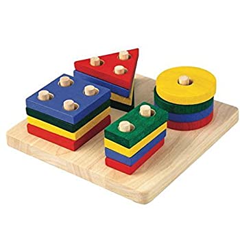 【中古】【人並み外れたに好いたらしい】PLANTOYS 2403 ジオメトリックソーティングボード