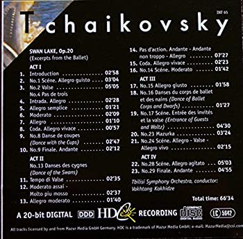 【中古】【非常に良い】Swan Lake,(Excerpts) [CD]
