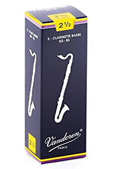 【中古】【非常に良い】バンドーレン バスクラリネットリード トラディショナル 硬さ:2-1/2 (5枚入り)
