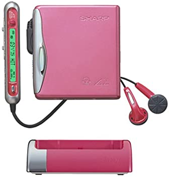 【中古】SHARP アウビィ MD-DS55-P 1ビット携帯型MD電気蓄音機 (さくら色)