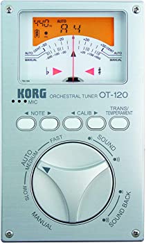 【中古】KORG クロマチックチューナー 針式メーター OT-120 吹奏楽 ブラスバンド オーケストラ どんなコンサート・ピッチにも対応 100時間連続稼働 ソフ