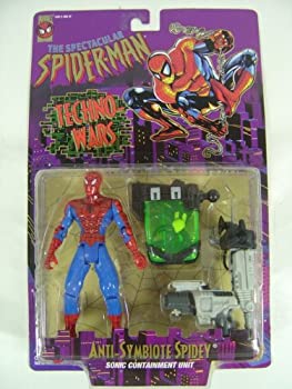 【中古】【非常に良い】Spider-man Techno-wars: Anti-symbiote Spidey Action Figure｜スカイマーケットプラス