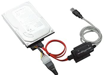 【中古】【非常に良い】GREEN HOUSE SATA/IDE-USB2.0変換アダプター 2.5インチHD対応 GH-USHD-IDESA
