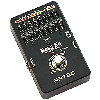 【中古】ARTEC エフェクター ベース用 チューナー付 8バンド グラフィック イコライザー SE-BEQ
