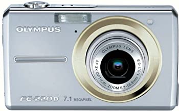 【中古】【非常に良い】OLYMPUS デジタルカメラ CAMEDIA (キャメディア) FE-220D｜スカイマーケットプラス