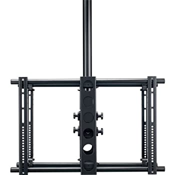 【中古】【非常に良い】Milestone AV Technol 天吊り金具 両面フルモーション 対応TVサイズ 37V型~70V型 ブラック LC2A-B1