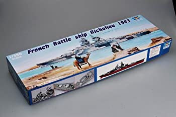 【中古】(未使用･未開封品)トランペッター 1/350 フランス海軍戦艦 リシュリュー 1943 プラモデル