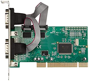 【中古】(未使用･未開封品)AREA RS232Cシリアルポート (外部) x2ポート増設PCIボード ロープロファイル対応 SD-PCI9835-2SL