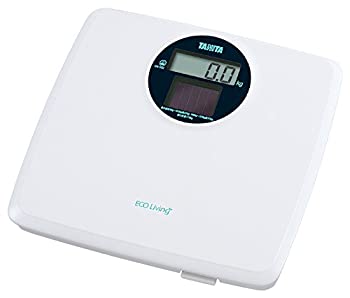 【中古】(未使用･未開封品)タニタ 体重計 デジタル ソーラー ホワイト HS-302 WH 環境に優しいソーラーバッテリー 電池不要
