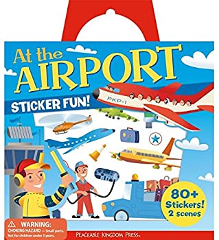 【中古】【非常に良い】[ピーサブルキングダム]Peaceable Kingdom Sticker Fun! At the Airport Reusable Sticker Tote 4306 [並行輸入品]