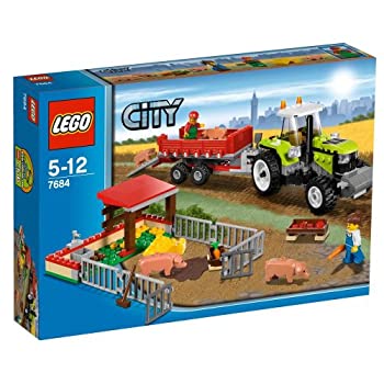 【中古】(未当て嵌める･未開封品)レゴ (LEGO) シティ 養豚場とトラクタ  7684