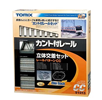 【中古】(未使用･未開封品)TOMIX Nゲージ カント付レール 立体交差セットCC 91013 鉄道模型用品