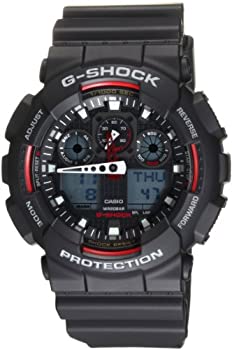 【中古】【非常に良い】カシオ CASIO G-SHOCK Gショック ジーショック 腕時計 メンズ GA-100-1A4DR ブラック×レッド [時計] 逆輸入品 [並行輸入品]