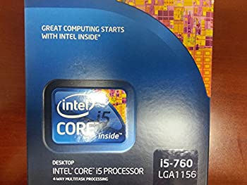 【中古】【非常に良い】インテル Boxed Intel Core i5 i5-760 2.80GHz 8M LGA1156 Lynnfield BX80605I5760