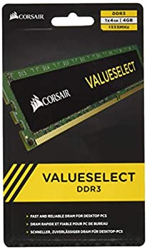 【中古】CORSAIR DDR3 メモリモジュール Value Select Series 4GB×1枚キット CMV4GX3M1A1333C9