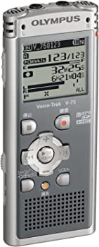 【中古】OLYMPUS ICレコーダー Voice-Trek 4GB リニアPCM対応 GRY グレー V-75