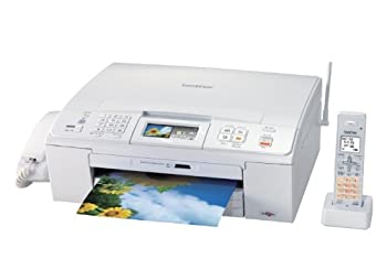【中古】brother インクジェット印刷者練り合わせる機 MFC-J700D FAX/子機1台付き添い人 プリンタ-インクジェットプリンタ