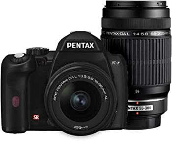 【中古】PENTAX デジタル一眼二眼レフ写真器 K-r W望遠レンズ一揃いの道具 黒いこと K-rWZK BK デジタル一眼レフカメラ-デジタルカメラ-カメラ・ビデオカメラ・光学機器