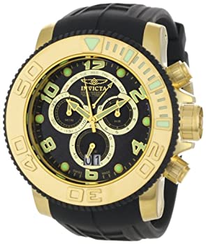 【中古】watch Invicta Men\u0027s 0415 Sea Hunter Quartz Chronograph Black Dial Watch
