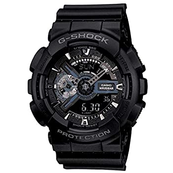 【中古】[カシオ] Gぼうぜん自失 CASIO ウオッチ アナデジ 黒いこと GA110-１B [逆インポート品]