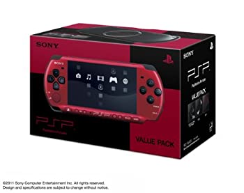 【中古】PSP「プレイステーション・ポータブル」 バリュー・パック レッド/ブラック (PSPJ-30026)【メーカー生産終了】