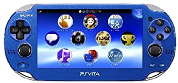 【中古】【非常に良い】PlayStationVita 3G/Wi-Fiモデル サファイア・ブルー 限定版 (PCH-1100 AB04)