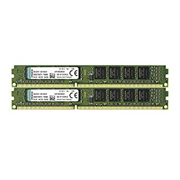 【中古】キングストン Kingston デスクトップPC用 メモリ DDR3 1333 (PC3-10600) 4GBx2枚 CL9 1.5V Non-ECC DIMM 240pin KVR13N9S8K2/8