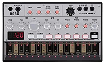 【中古】KORG アナログ ベースマシン volca bass 16ステップシーケンサー 電池駆動 スピーカー内蔵 ヘッドフォン使用可 どこでも使えるコンパクトサイズ|スカイマーケットプラス