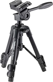 【中古】(未使用･未開封品)Velbon 卓上三脚 EX-Macro 3段 レバーロック 脚径17mm 小型 3Way雲台 クイックシュー対応 アルミ脚 301741