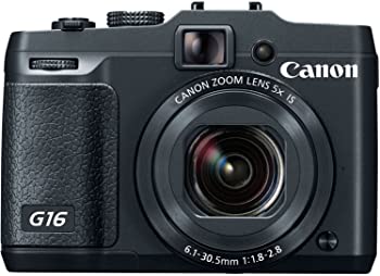 【中古】Canon PowerShot G16 12.1 MP CMOS デジタルカメラ 光学5倍ズームと1080p フルHDビデオ Wi-Fi対応|スカイマーケットプラス
