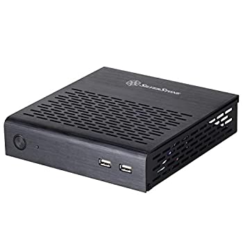 【中古】【非常に良い】Silver Stone Thin Mini-ITXケース ブラック SST-PT13B