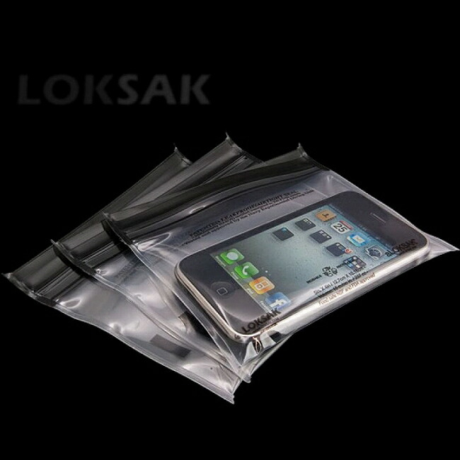 【LOKSAK/ロックサック】防水マルチケース(2枚入)薬、紙幣、カード類、電池等/XXS内寸:120×102mm