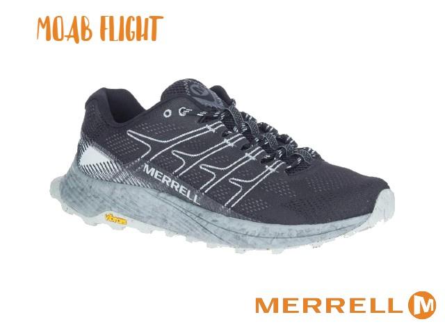 merrell / メレル モアブ 飛行 BK (黒) メンズ トレイル駈けっくら シューズ トレラン スパイク 軽山登り 靴 山歩き 置き目とり捨てる MOAB FLIGHT Men\u0027s Trail Running Shoes  100-j066751-110 999