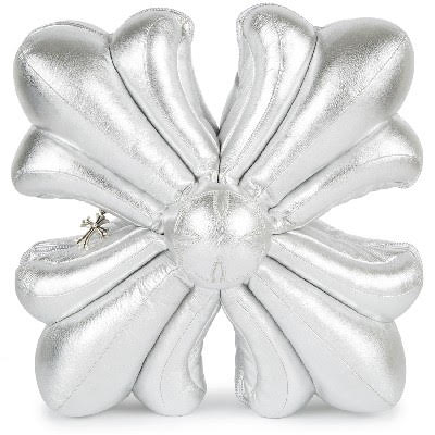 受賞店 CHROME HEARTS 3D CH PLUS PILLOW LEATHER METALLIC SILVER