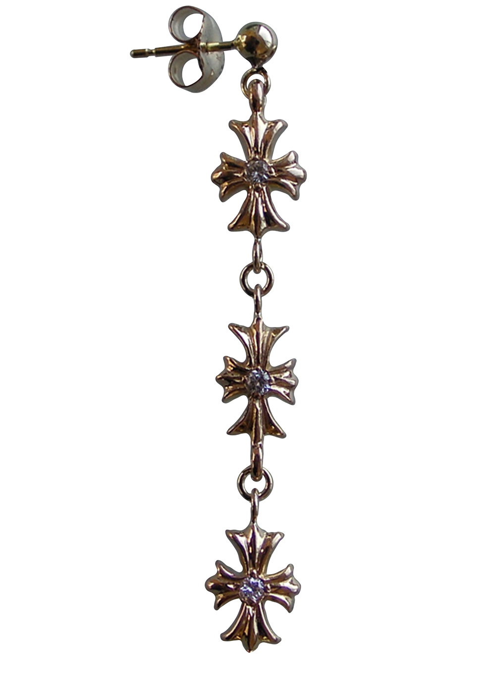 楽天市場】CHROME HEARTS DINO HEAD DROP 22K EARRING クロム