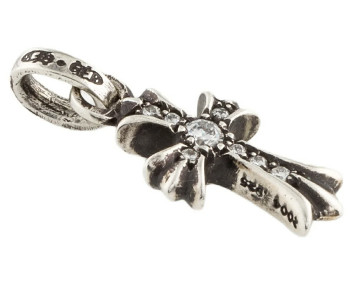 CHROME HEARTS CH CROSS BABY FAT CHARM PAVE DIAMOND　クロムハーツ　CHクロス　ベビーファット　wパヴェダイヤモンド 【中古】