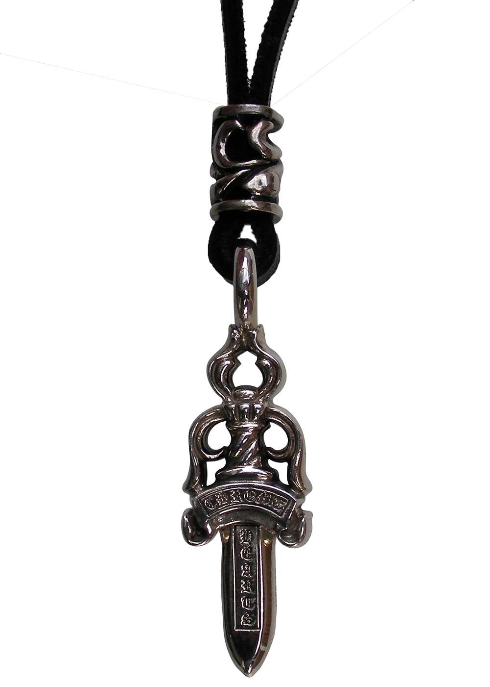 SALE／95%OFF】 CHROME HEARTS DOUBLE DAGGER PENDANT W LEATHER